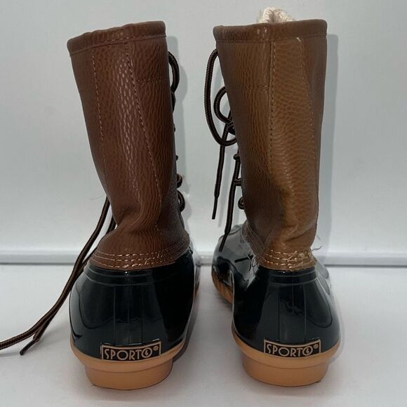 Sporto Woman’s Dakota Pebble Rubber Ducky Boots - Picture 4 of 9